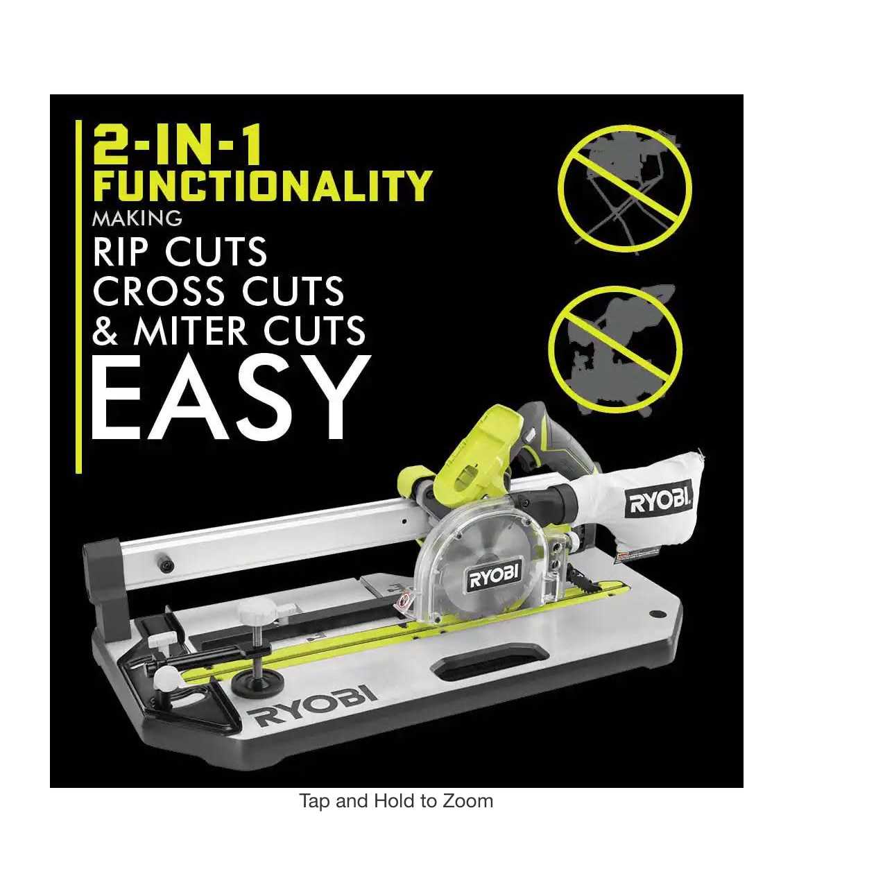 RYOBI ONE+ 18V 5-1/2 in. Flooring Saw with Blade PGC21B - Image 5