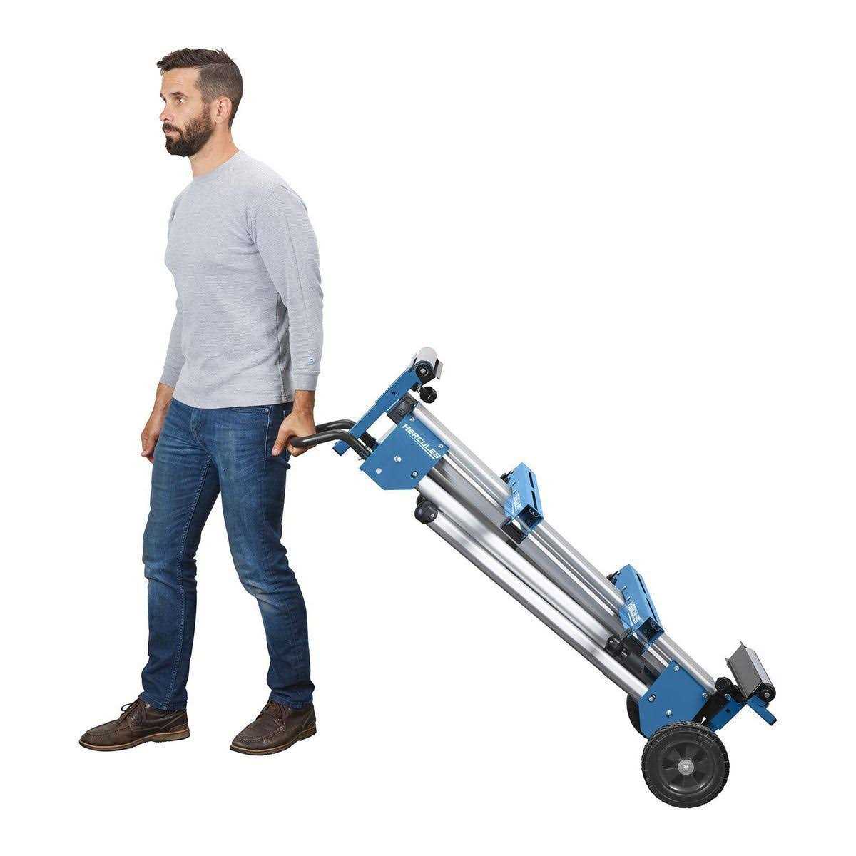 Hercules 550 lb. Universal Aluminum Mobile Folding Miter Saw Stand - Image 4