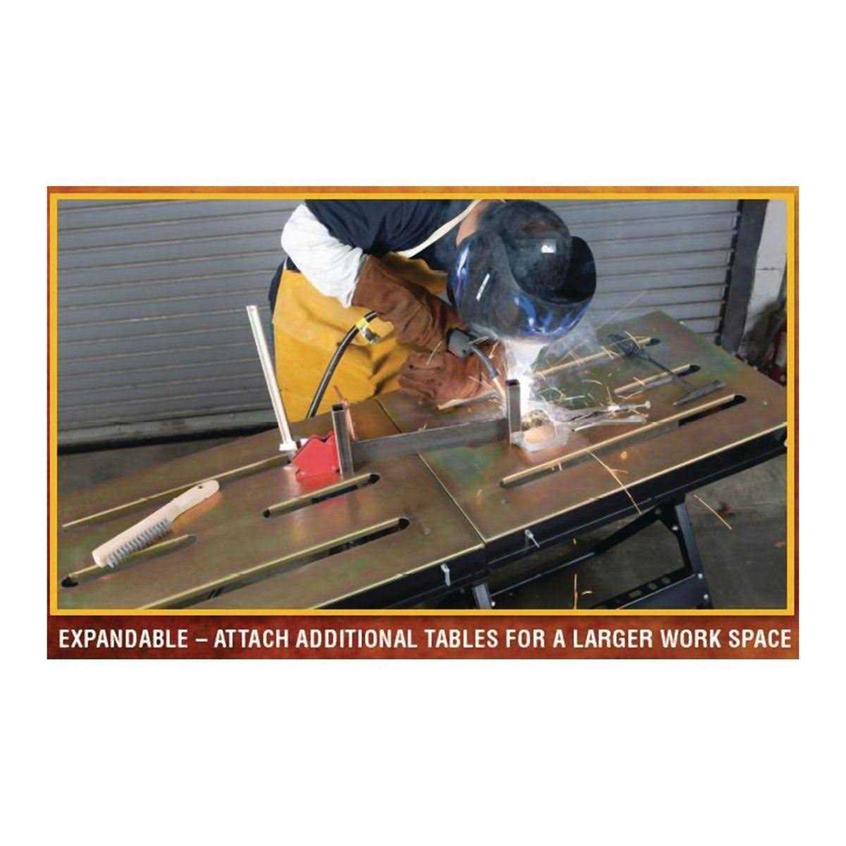 willcasi Chicago Electric 61369 Adjustable Steel Welding Table - Image 4