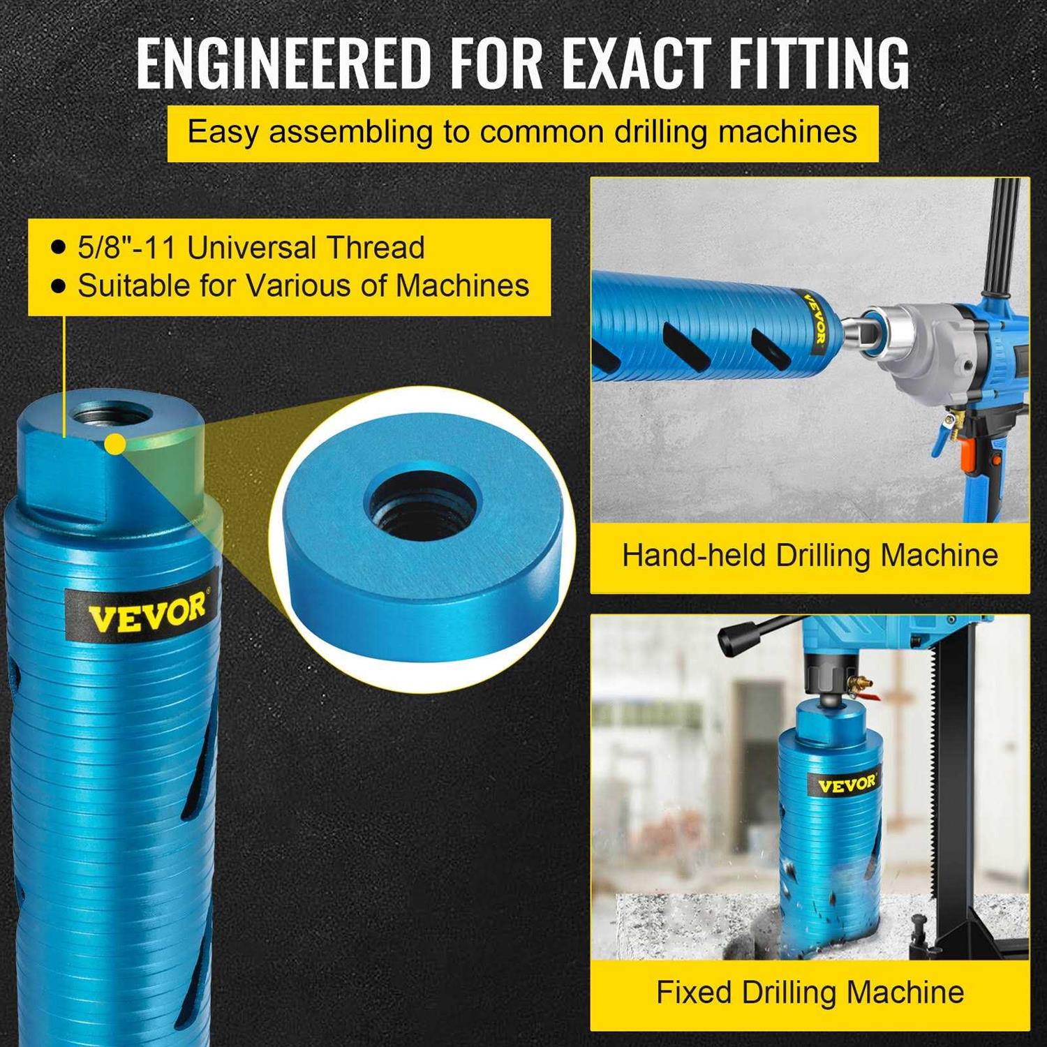 VEVOR Core Drill Bit Diameter 5/8-11 - Image 5