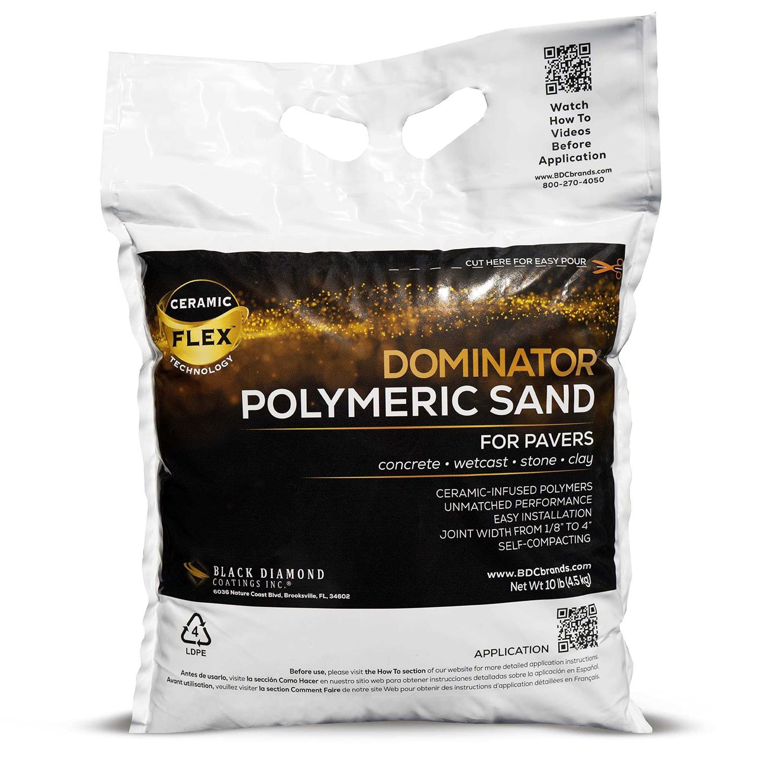 DOMINATOR Polymeric Sand with Revolutionary Ceramic Flex Technology for Stabilizing Paver Joints/Gaps
