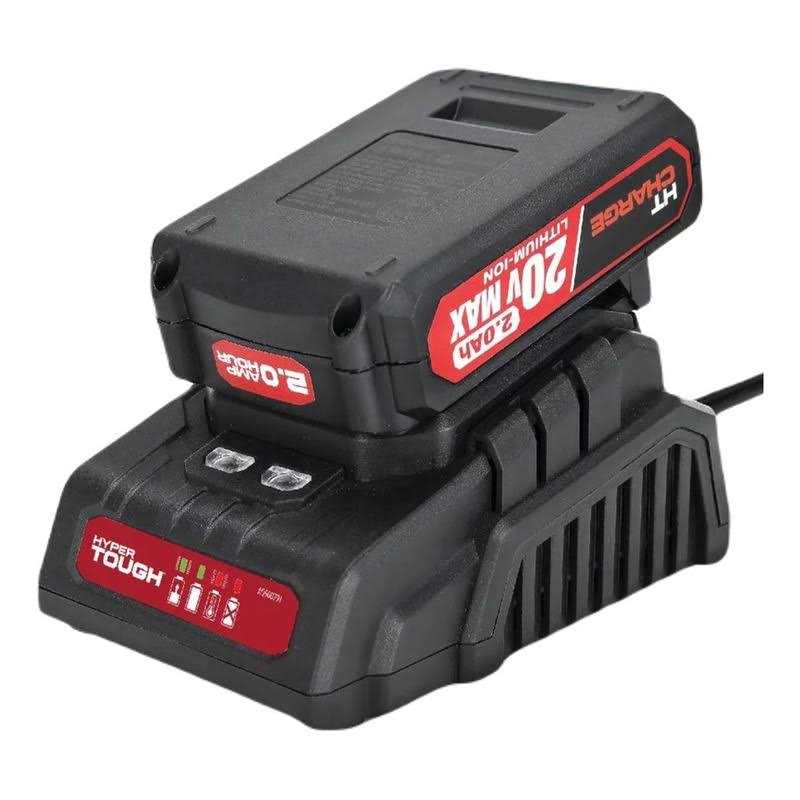 Hyper Tough 20-Volt Max Lithium-ion Power Tool Battery Fast Charger - Image 3