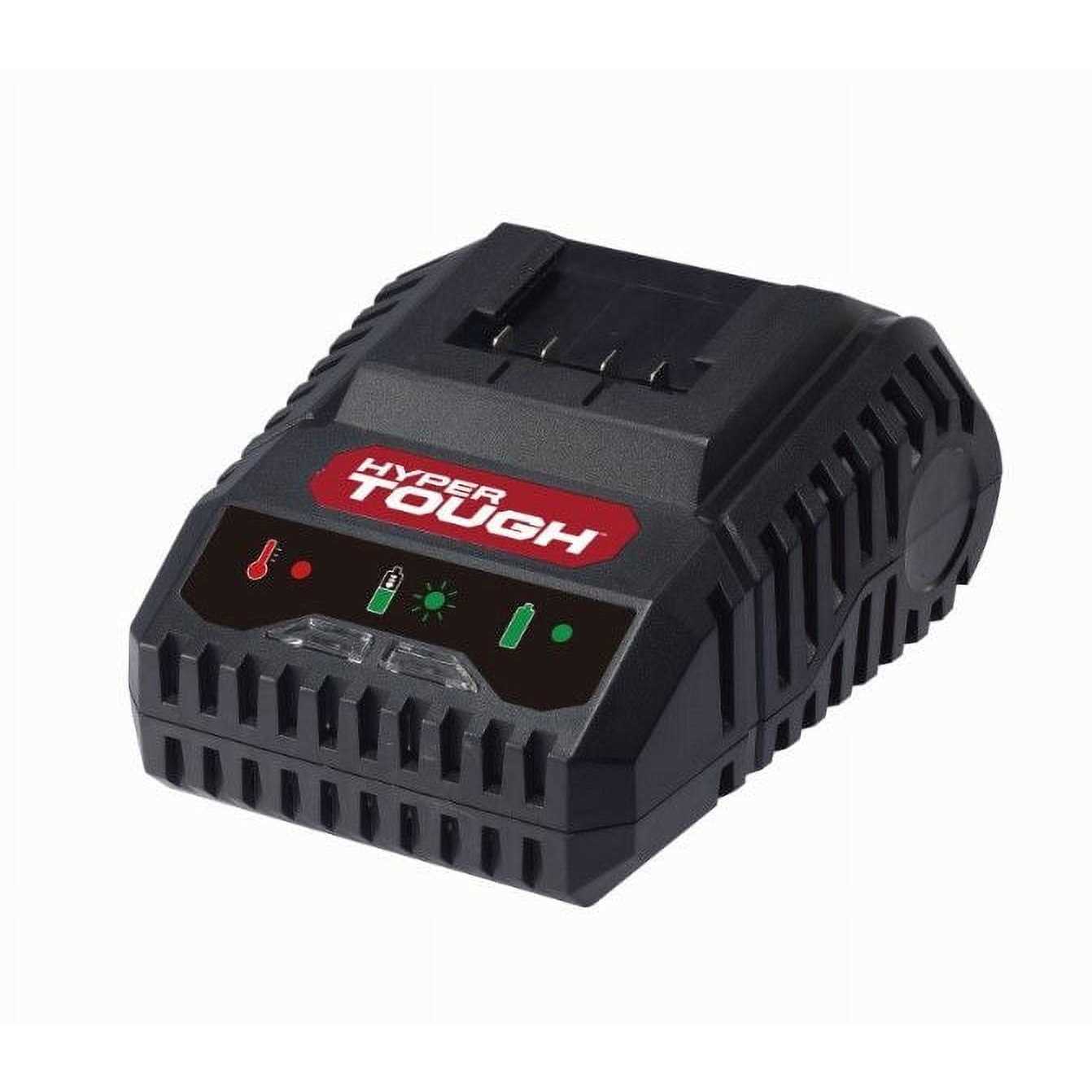 Hyper Tough 20v Max Lithium Ion Fast Charger with Quick Battery Charging