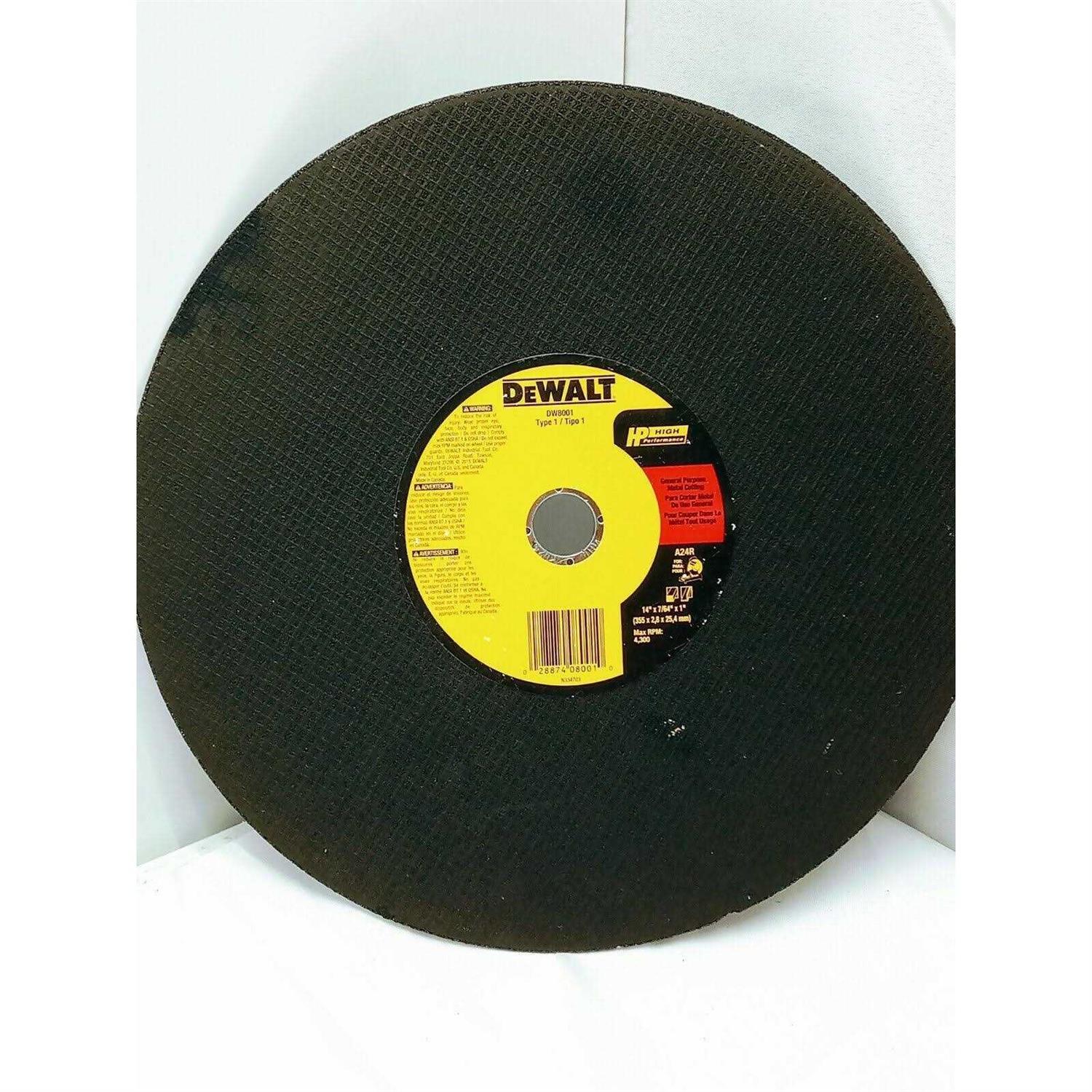 Dewalt 14 Chop Saw Wheel DW8001 - Image 4