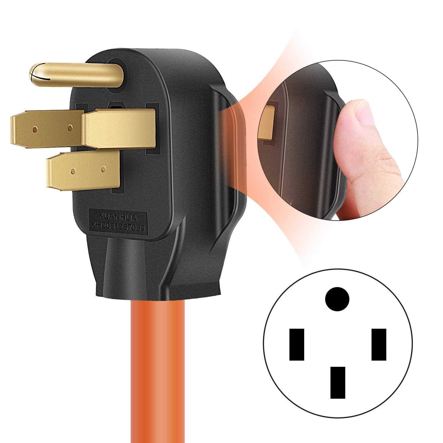 Cleyean Nema 14-50P to 6-50R Welder Adapter Cord Welder Plug Outlet Adapter Power Cord Heavy Duty Stw 8AWG - Image 3