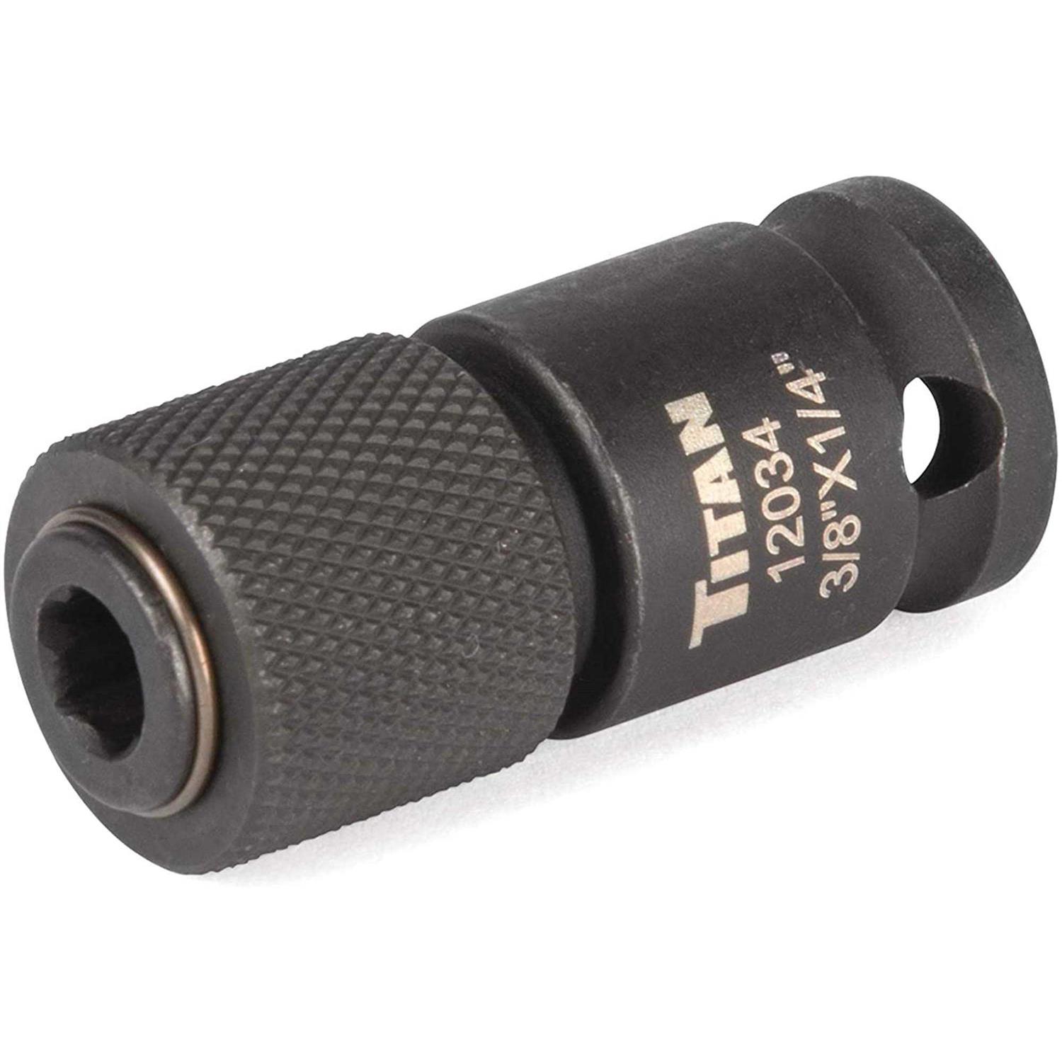 Titan 3/8 Drive to 1/4 Hex Drive Quick Change Adapter Titan 12034 - Image 3