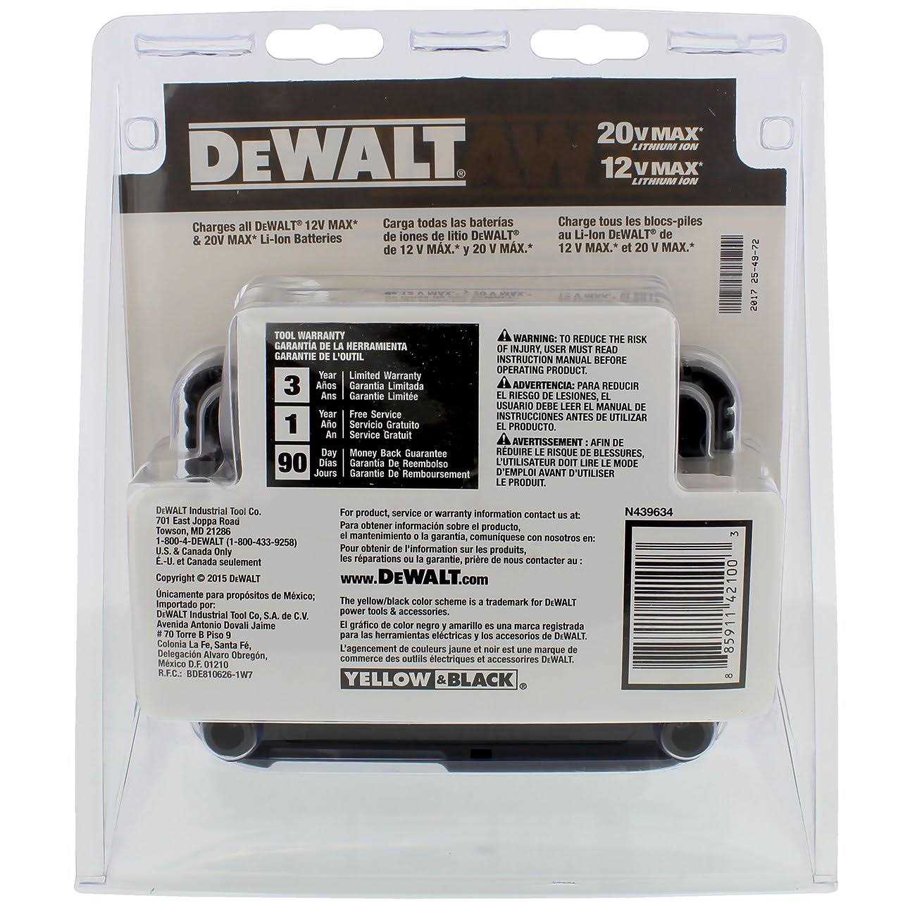 DeWalt DCB115 12V-20V MAX Lithium-Ion Battery Charger - Image 3