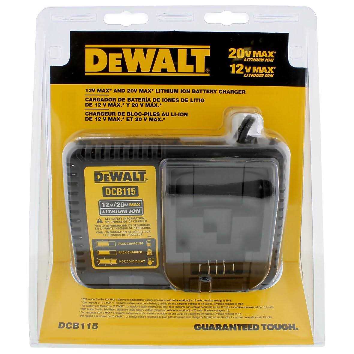 DeWalt DCB115 12V-20V MAX Lithium-Ion Battery Charger - Image 4