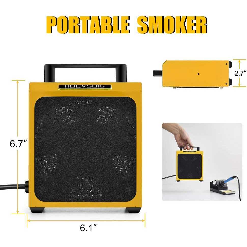 Solder Fume Extractor Solder Smoke Absorber Remover Smoke Prevention Absorber DIY Working Fan SolderingStation for Soldering Welding Repairing - Image 3