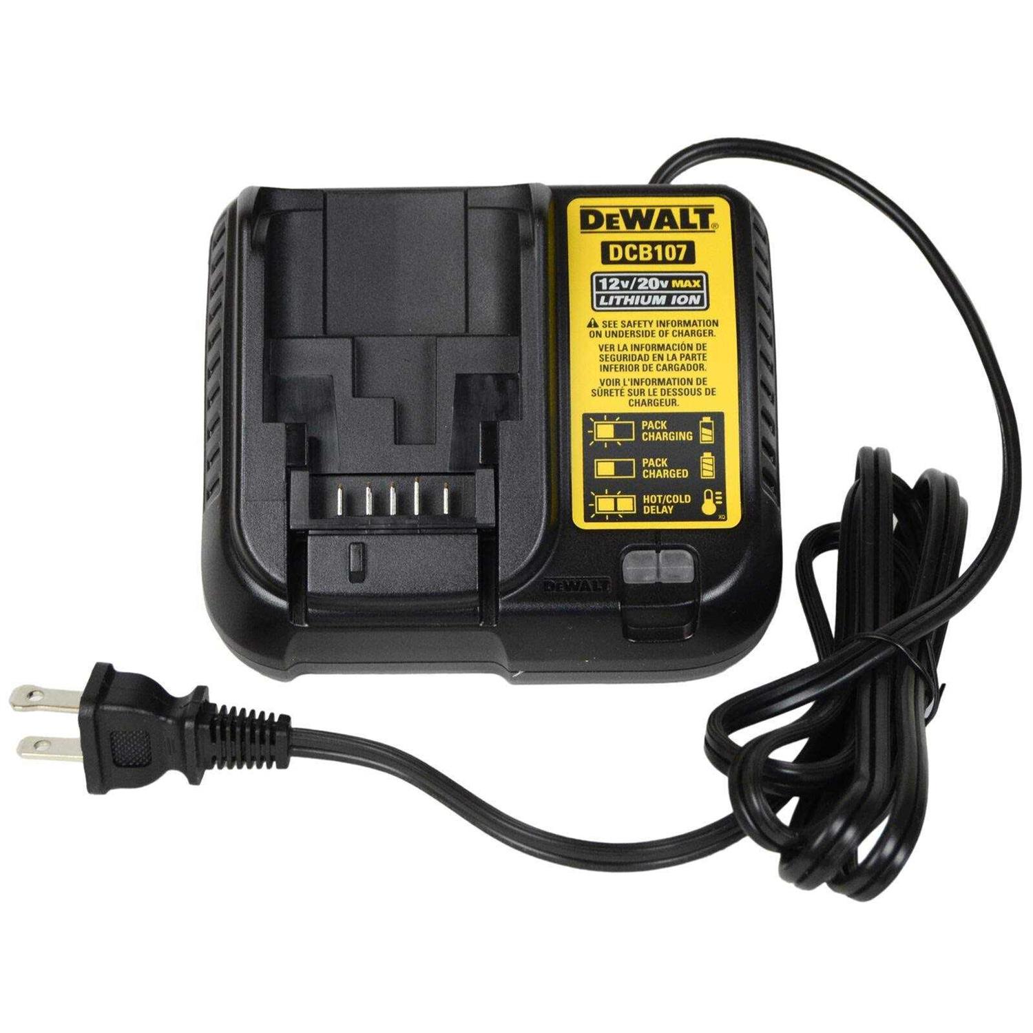 DeWalt DCB107 Lithium Ion Battery Charger 12V / 20V - Image 5