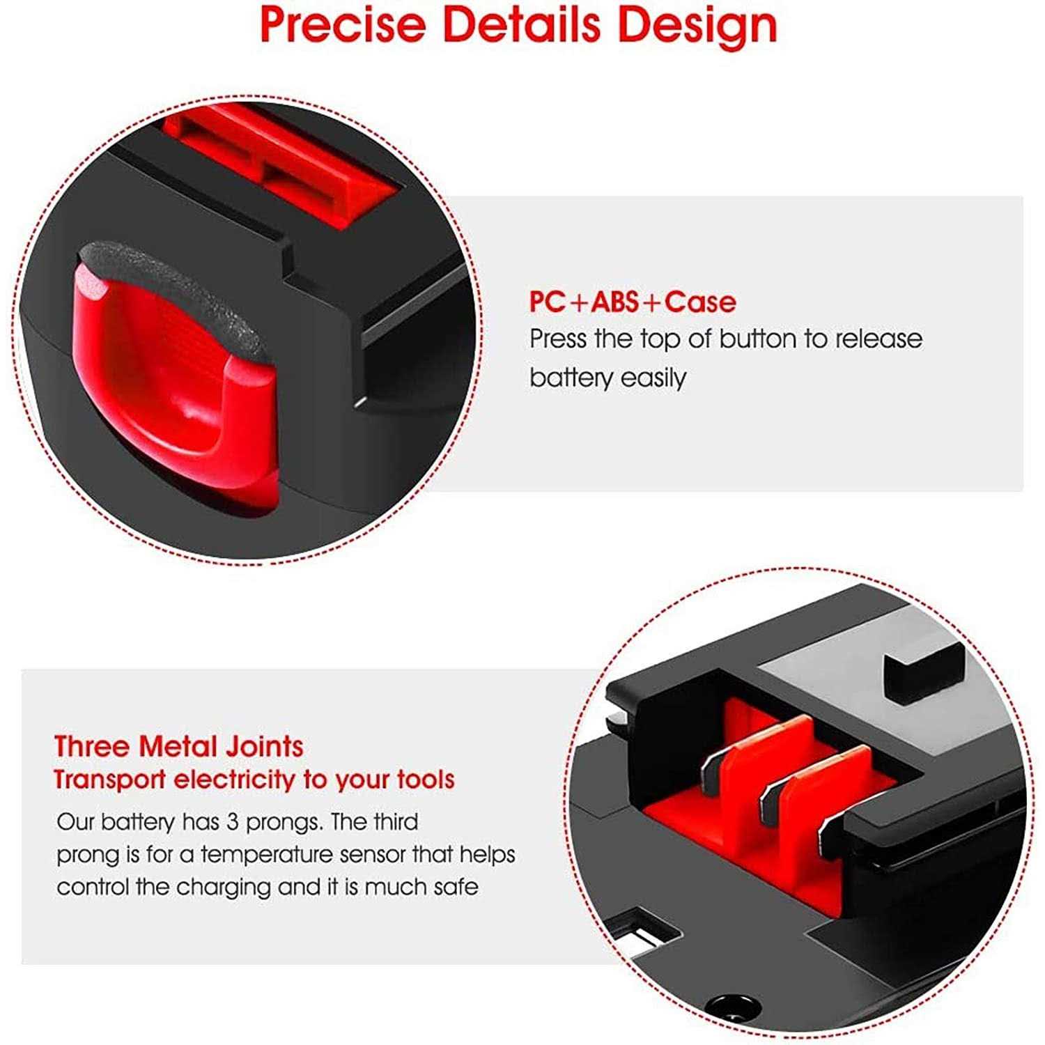 Upgraded to 3.6Ah Ni-Mh HPB18 Replacement Battery Compatible - Image 3