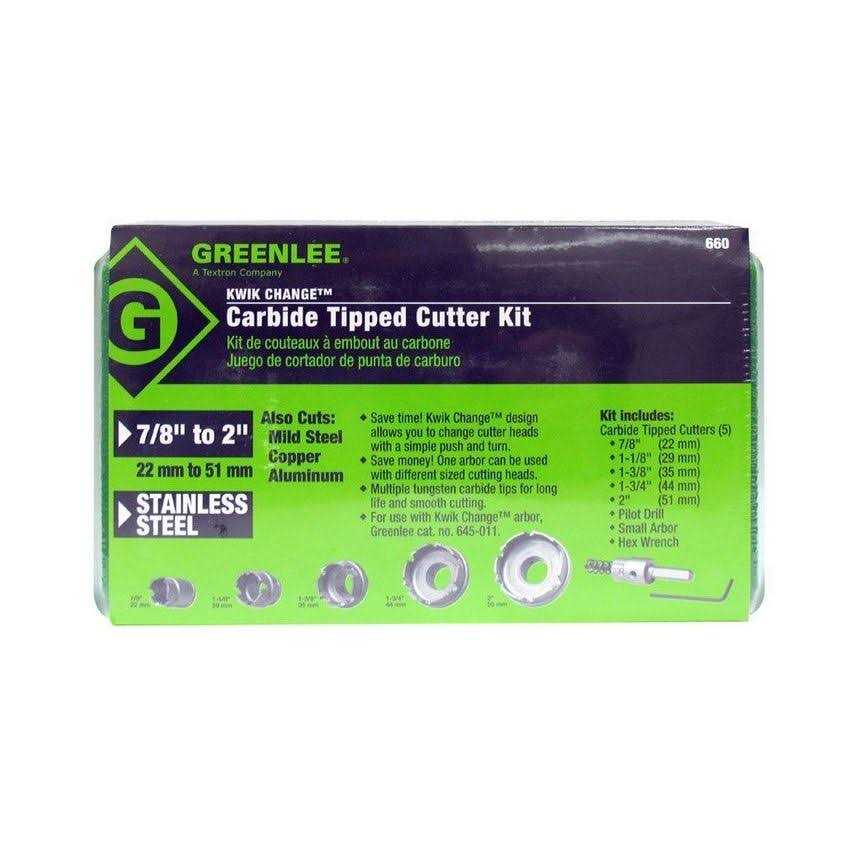 Greenlee 660 Carbide Hole Cutter Kit - Image 3
