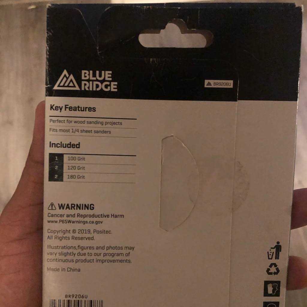 Blue Ridge Tools 1/4 Sandpaper Sheet - Image 3