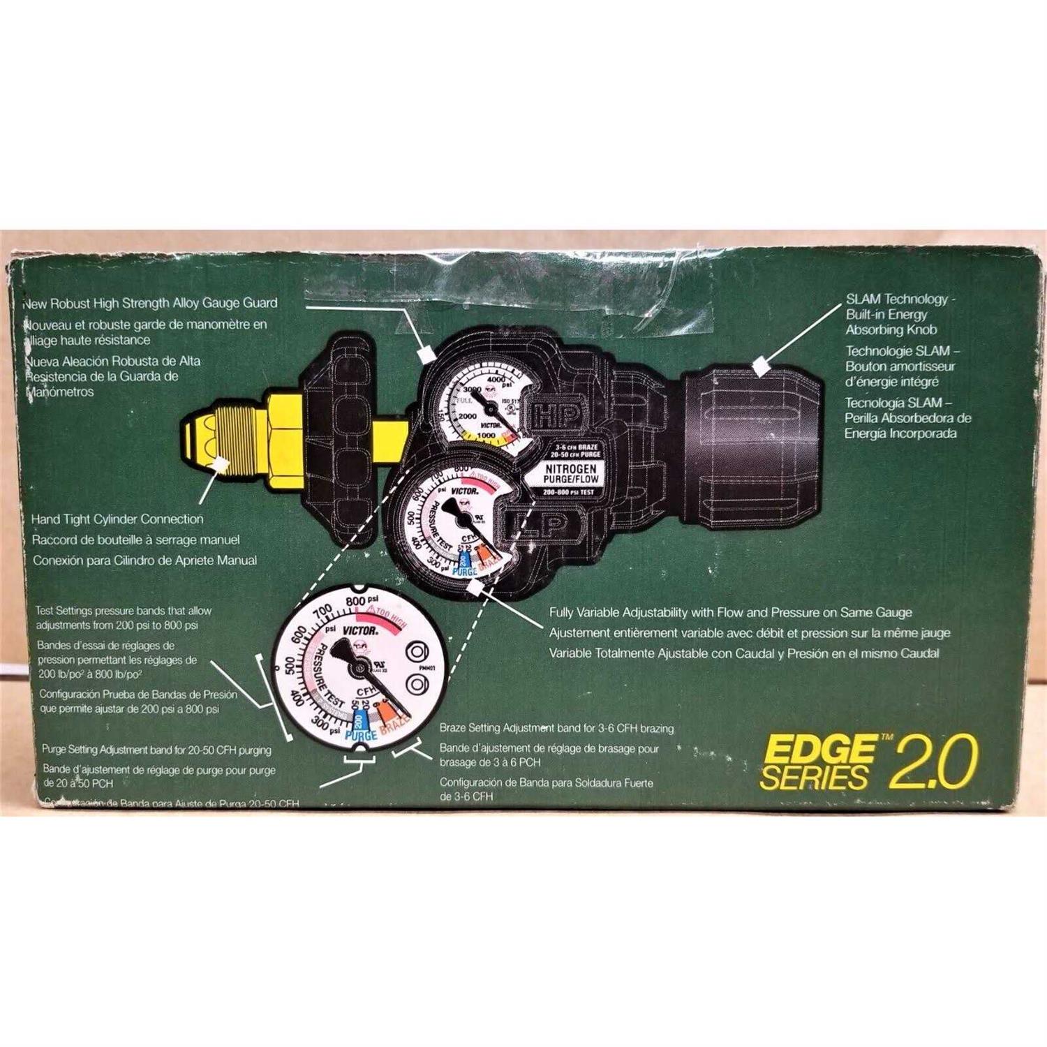 Victor 0781-3652 Edge 2.0 Series Pressure/Flow Hybrid Nitrogen Regulator - Image 3