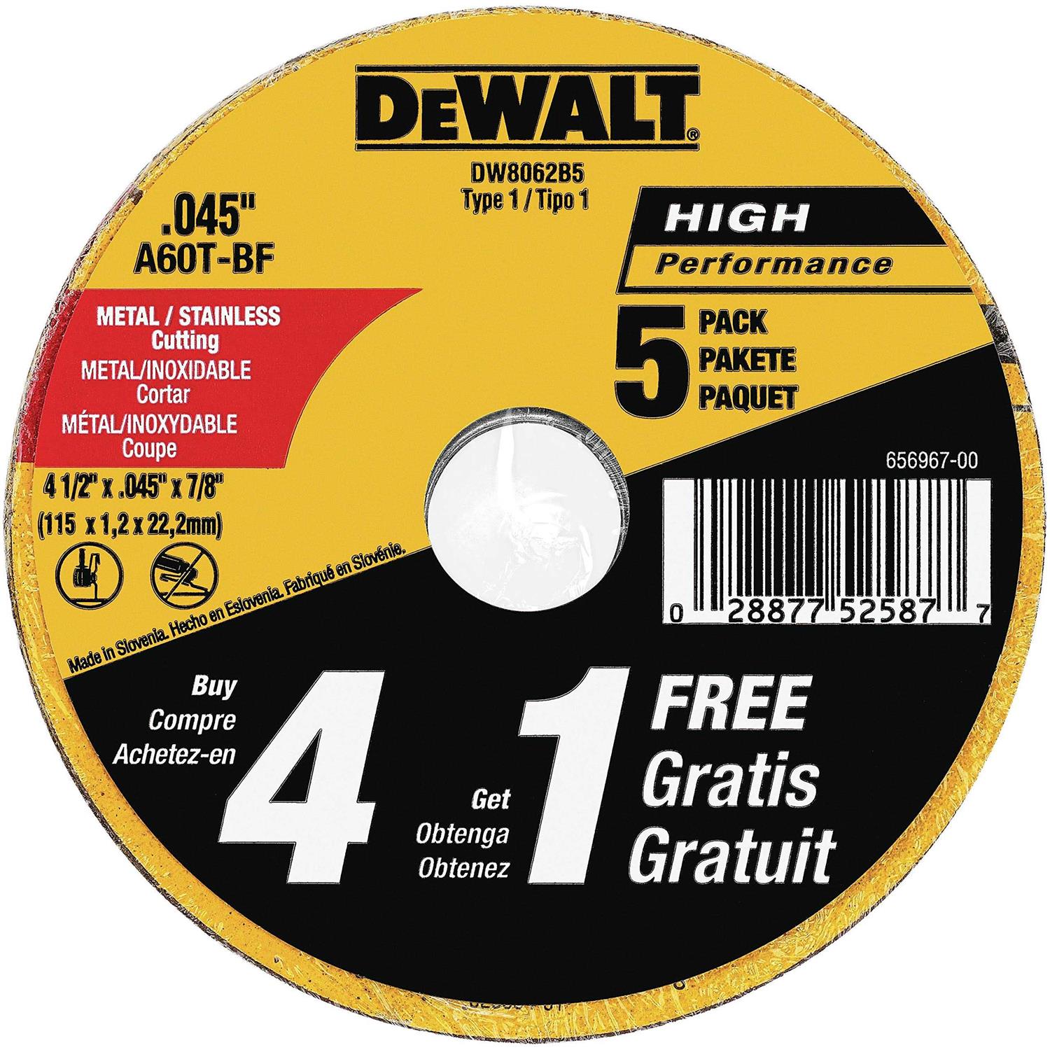 Dewalt DW8062B5 Cutting Wheel - Image 4