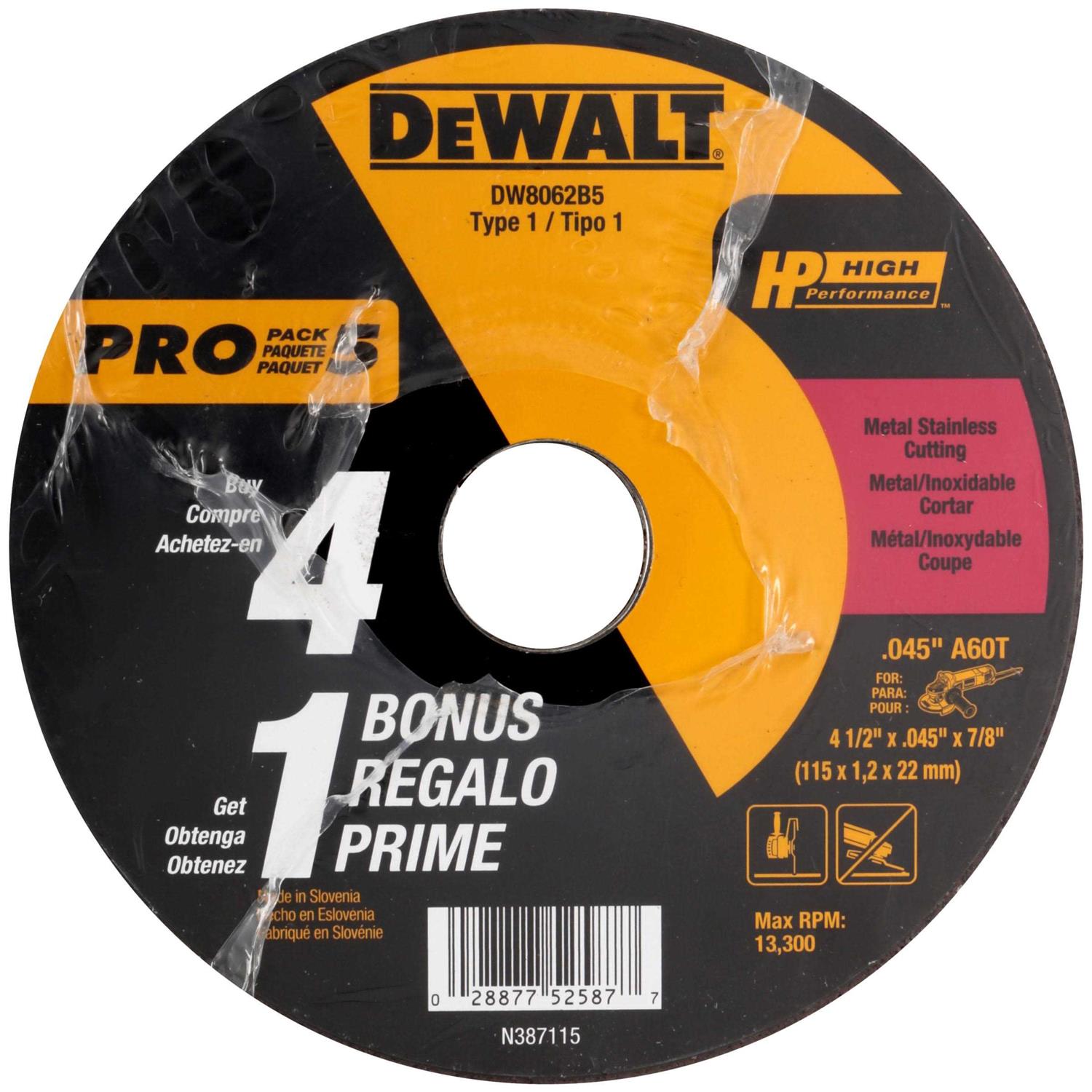 Dewalt DW8062B5 Cutting Wheel - Image 5