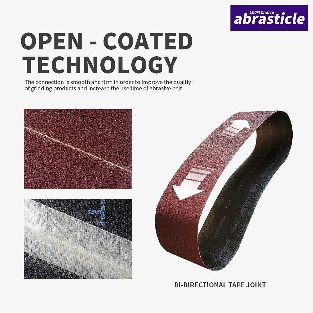 abrasticle 15 Pcs Assorted Aluminum Oxide Sanding Belt - Image 5
