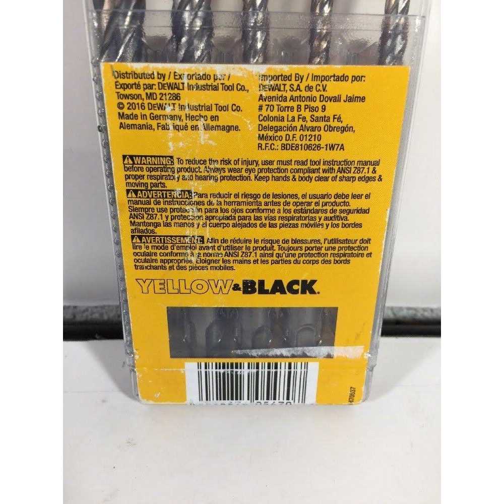 DeWalt Rock Carbide SDS Plus Bit Set DW5470 - Image 3