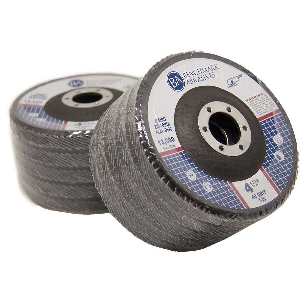Benchmark Abrasives 7/8 Premium High Density Jumbo Zirconia Type 27 Flap Discs - Image 3