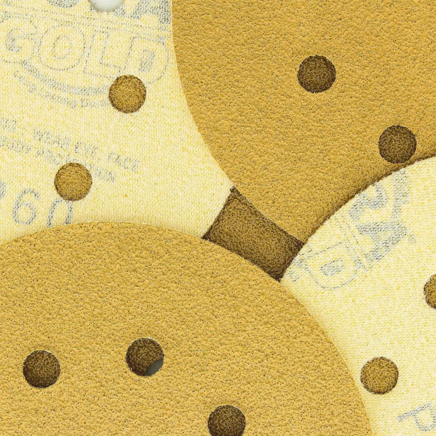 Dura-gold Premium Grit Gold Sanding Discs Hook Loop for DA - Image 4