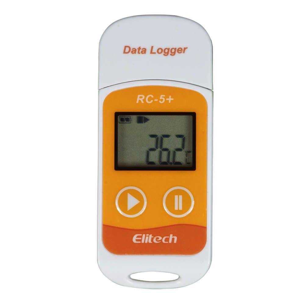 Elitech RC-5+ Reusable USB Temperature Data Logger with Auto PDF Report
