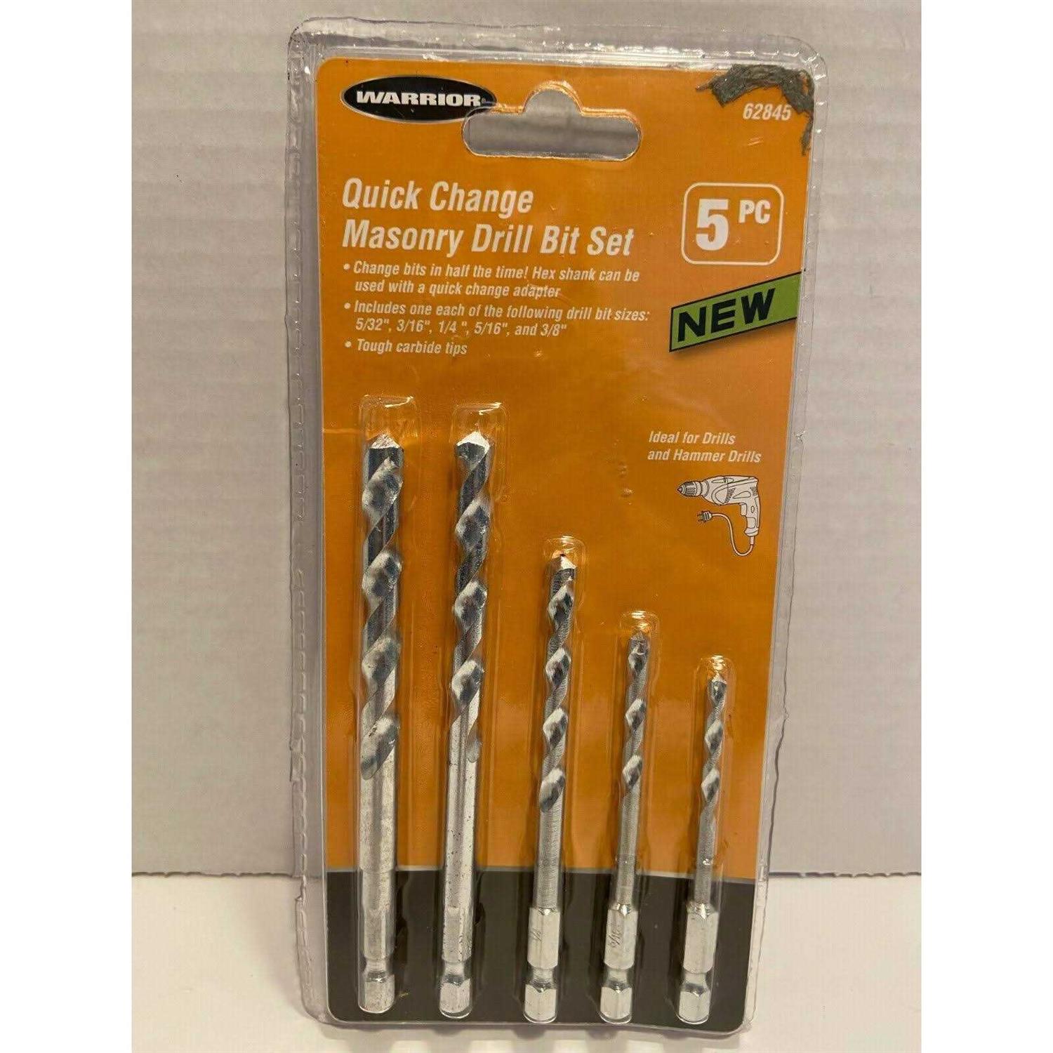 Warrior Quick-Change Masonry Drill Bit Set - Image 3