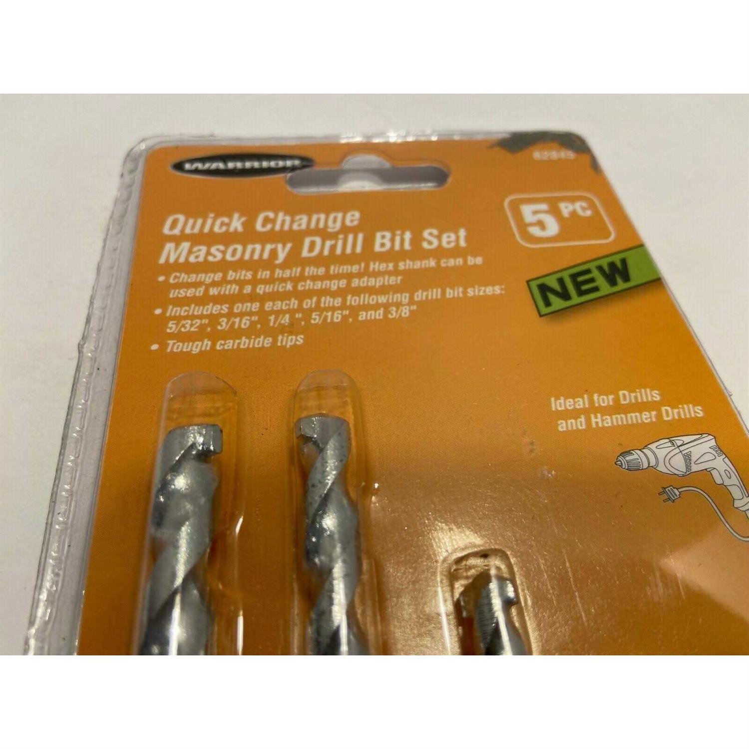 Warrior Quick-Change Masonry Drill Bit Set - Image 4