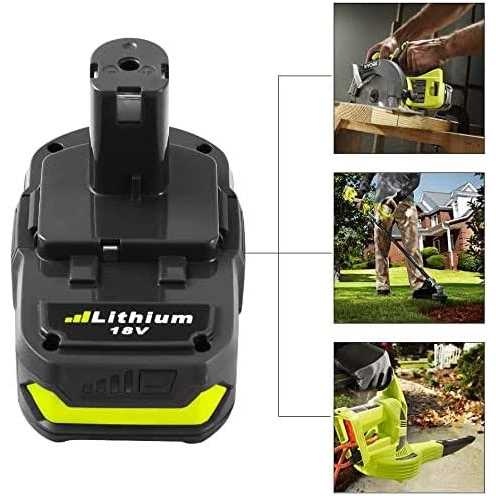 Cell9102 2Packs 18V Battery and Charger Combo for Ryobi 18-Volt Cordless Tools Battery and P118B Charger - Image 5