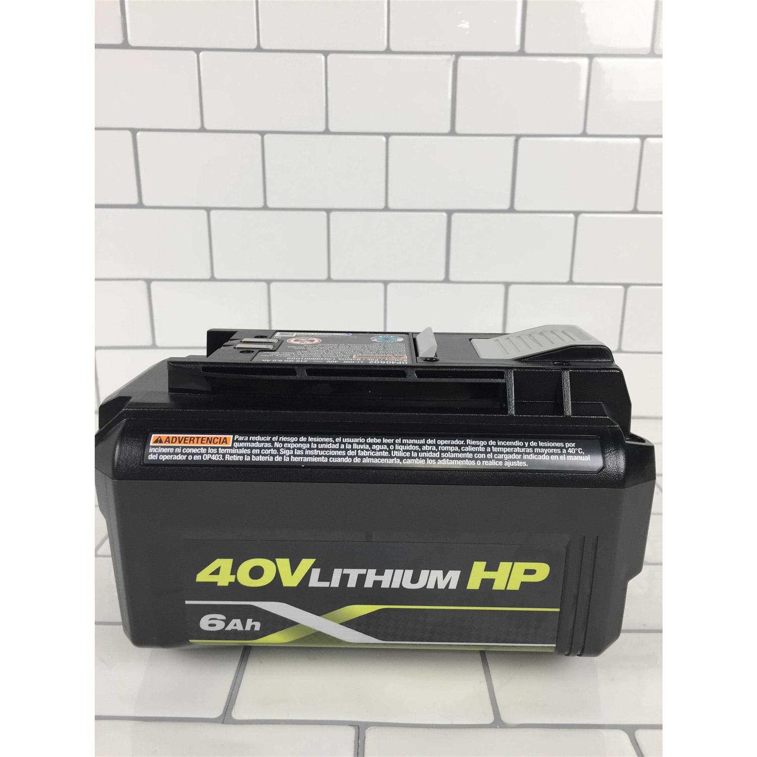 Ryobi 40V Volt Lithium-ion 6.0 Ah High Capacity Battery Op40602 - Image 3