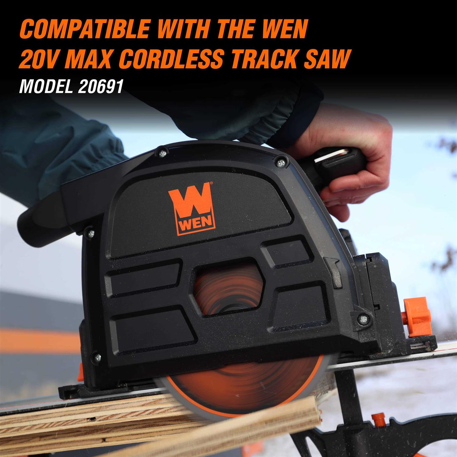 WEN 100-Inch Track Saw Track Guide Rail and Adapters - Image 4