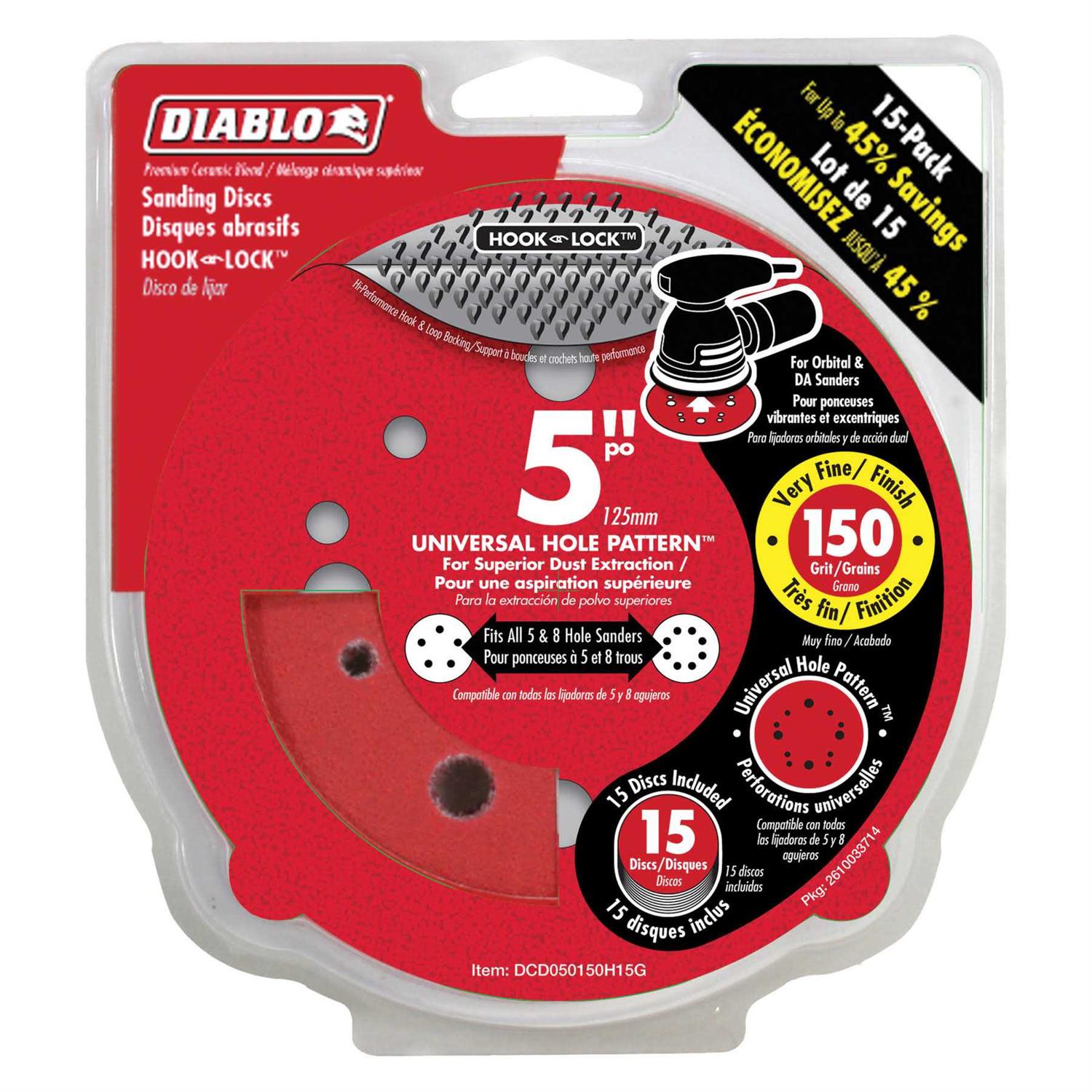 Diablo DCD050040H50G Hook & Lock Sanding Disc - Image 3