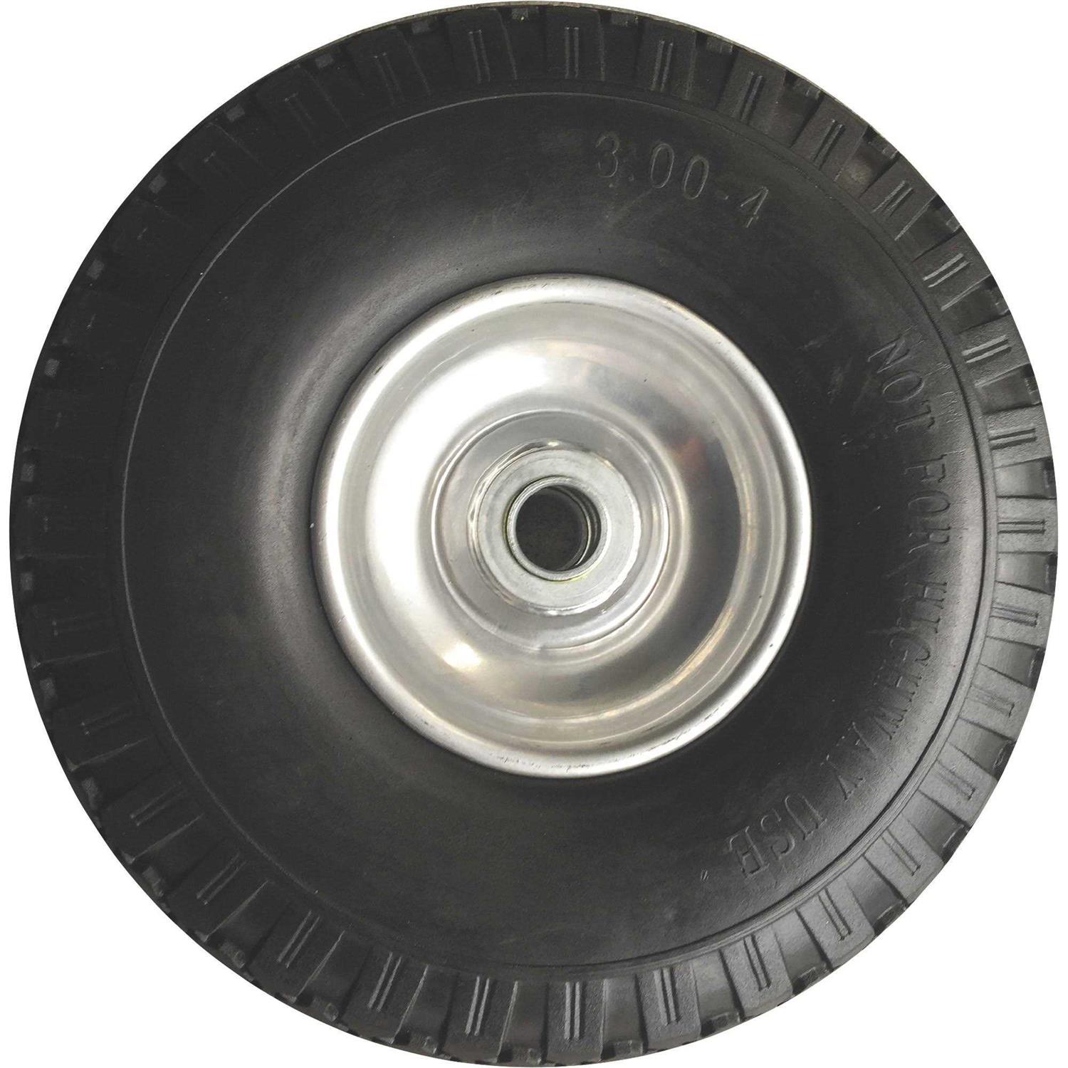 Marathon 10Inch Flat-Free Tire on Steel Wheel — 3.00-4 Tire 30070-NTE ...