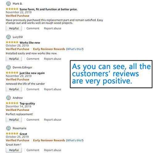 Tockrop 5 Inch 8 Hole Hook & Loop Replacement Sander Pad for 5 Bosch ROS20VS - Image 3