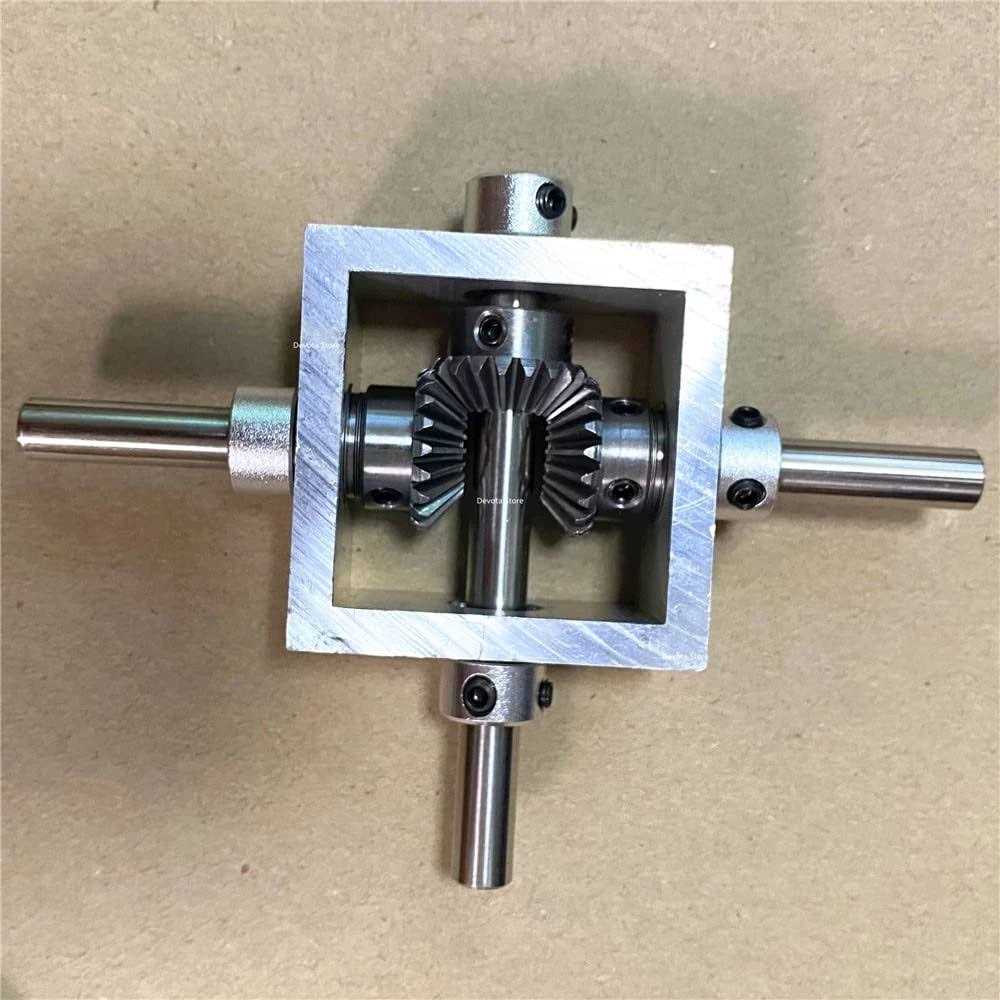 Pgfun 1:1 Right Angle Bevel Gearbox 1 Module 20 Teeth 90A Angle Drive Steering Gear Device Simple Mechanical Diy Module - Image 3