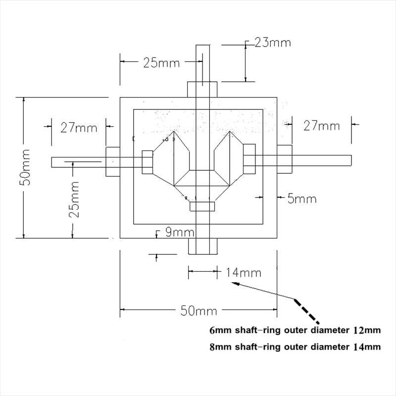 Pgfun 1:1 Right Angle Bevel Gearbox 1 Module 20 Teeth 90A Angle Drive Steering Gear Device Simple Mechanical Diy Module - Image 4