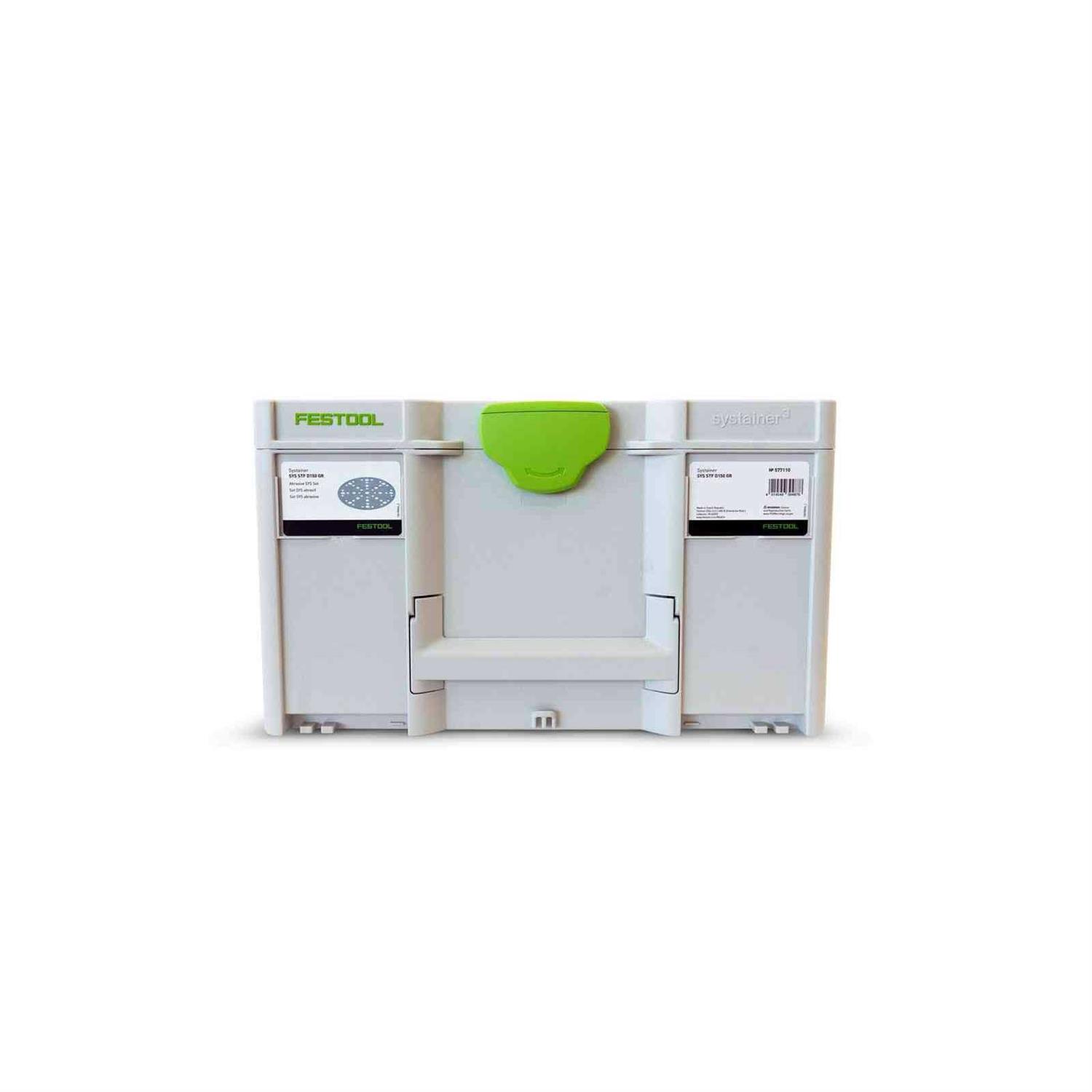 Festool 577110 Systainer3 Abrasive Set SYS STF D150 GR - Image 3