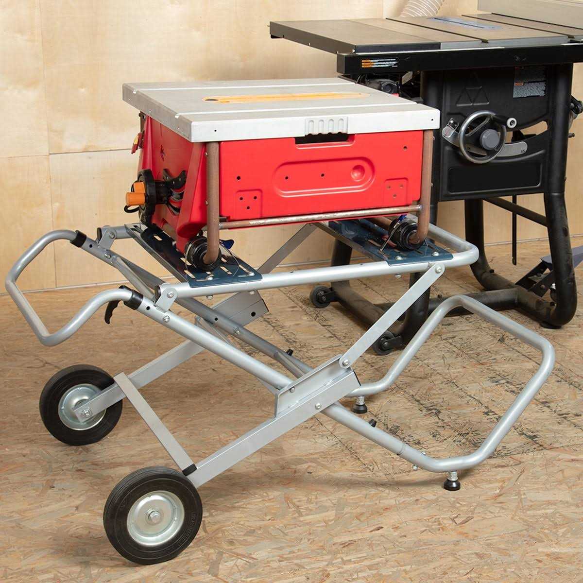 Powertec Mt4009 Rolling Foldable Table Saw Stand - Image 2