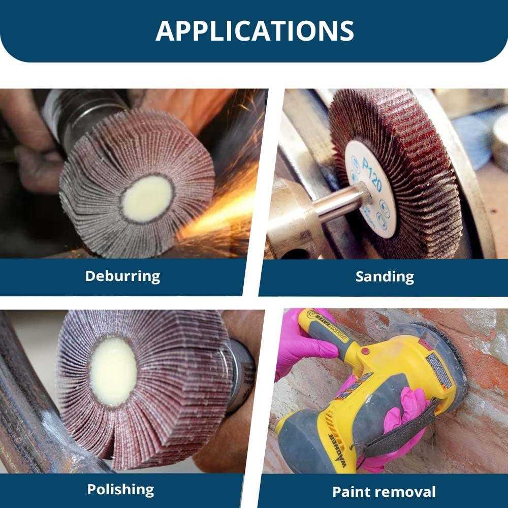Benchmark Abrasives 1 Aluminum Oxide Flap Wheel - Image 3