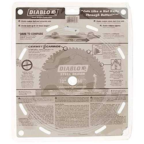 Diablo D1260CF 12 in x 60 Tooth Steel Demon Metal Cutting Saw Blade - Image 3