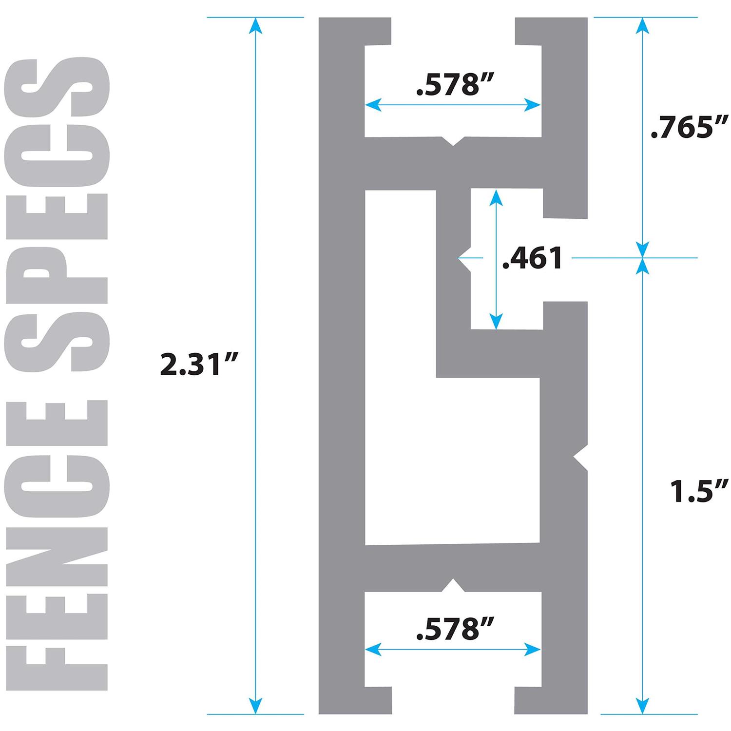 Fulton Universal Aluminum Miter Gauge Fence with an Aluminum Flip Stop 18A Left Reading Tape 18A Right Reading Tape - Image 4