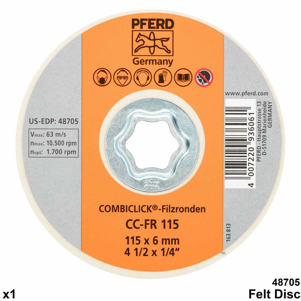PFERD 48192 COMBICLICK Surface Finishing Set 4-1/2 Discs - Image 3