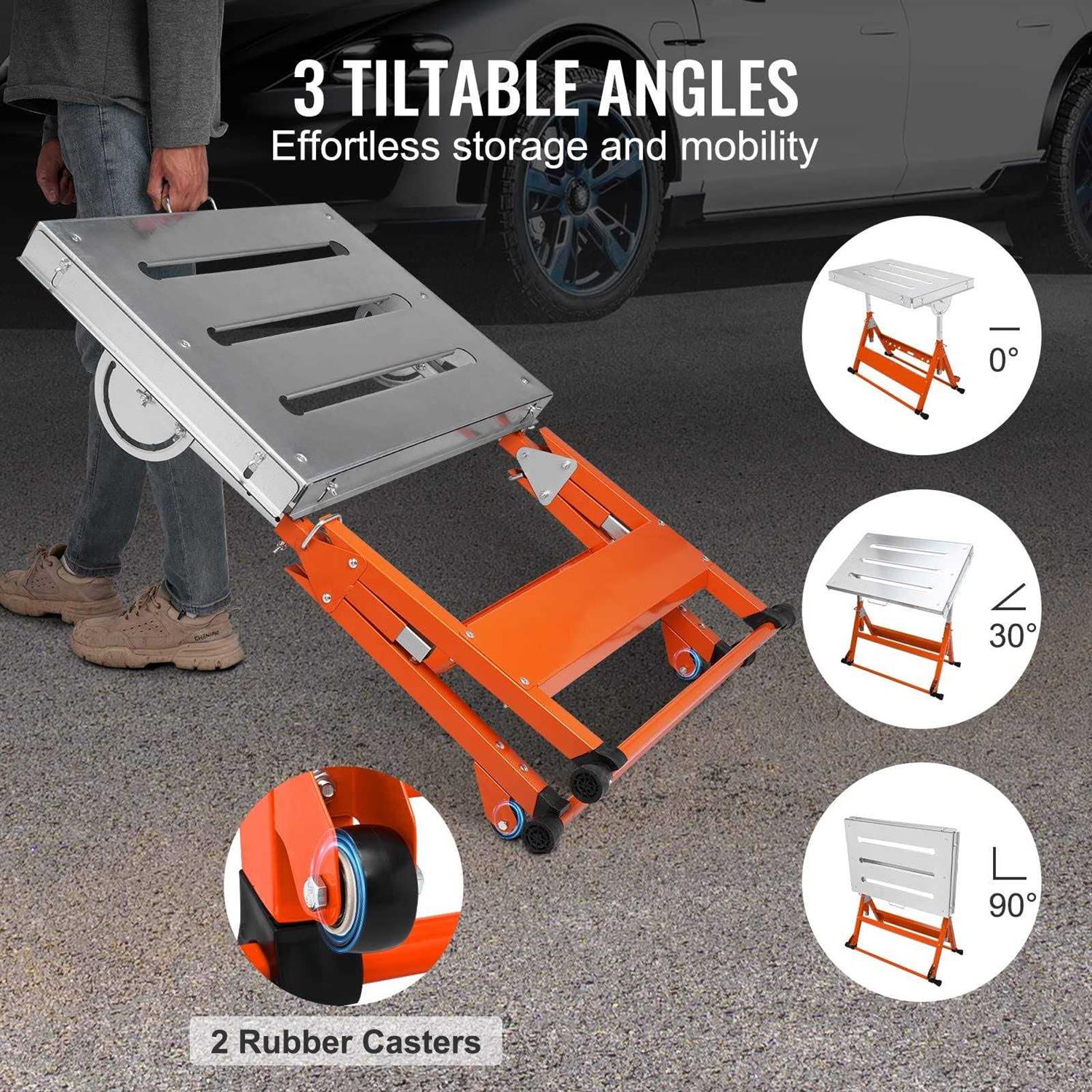 VEVOR Welding Table 30x20 400lbs Load Capacity Steel Welding Workbench Table on Wheels - Image 3