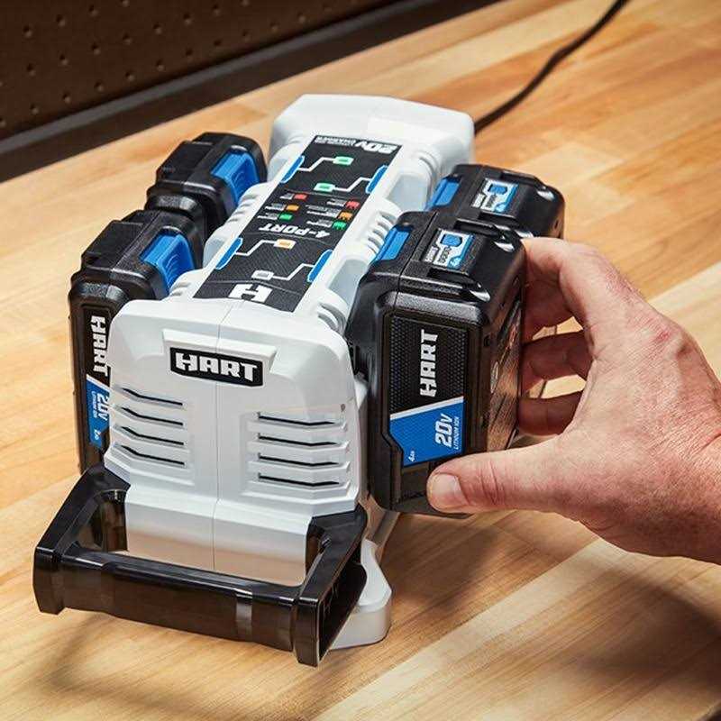 Hart 20-Volt Lithium-Ion 4-Port Fast Charger - Image 3