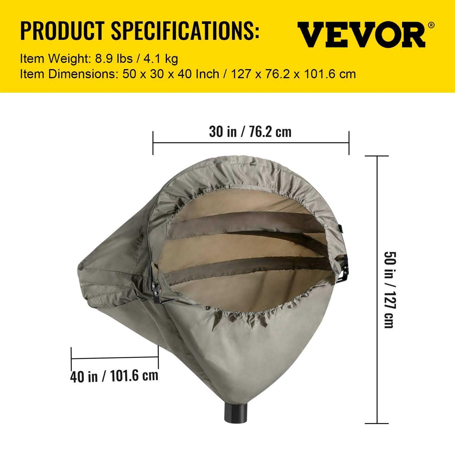 VEVOR Miter Saw Hood 5000-L Dust Solution For Miter Saws Chop Shop Dust Collection - Image 4