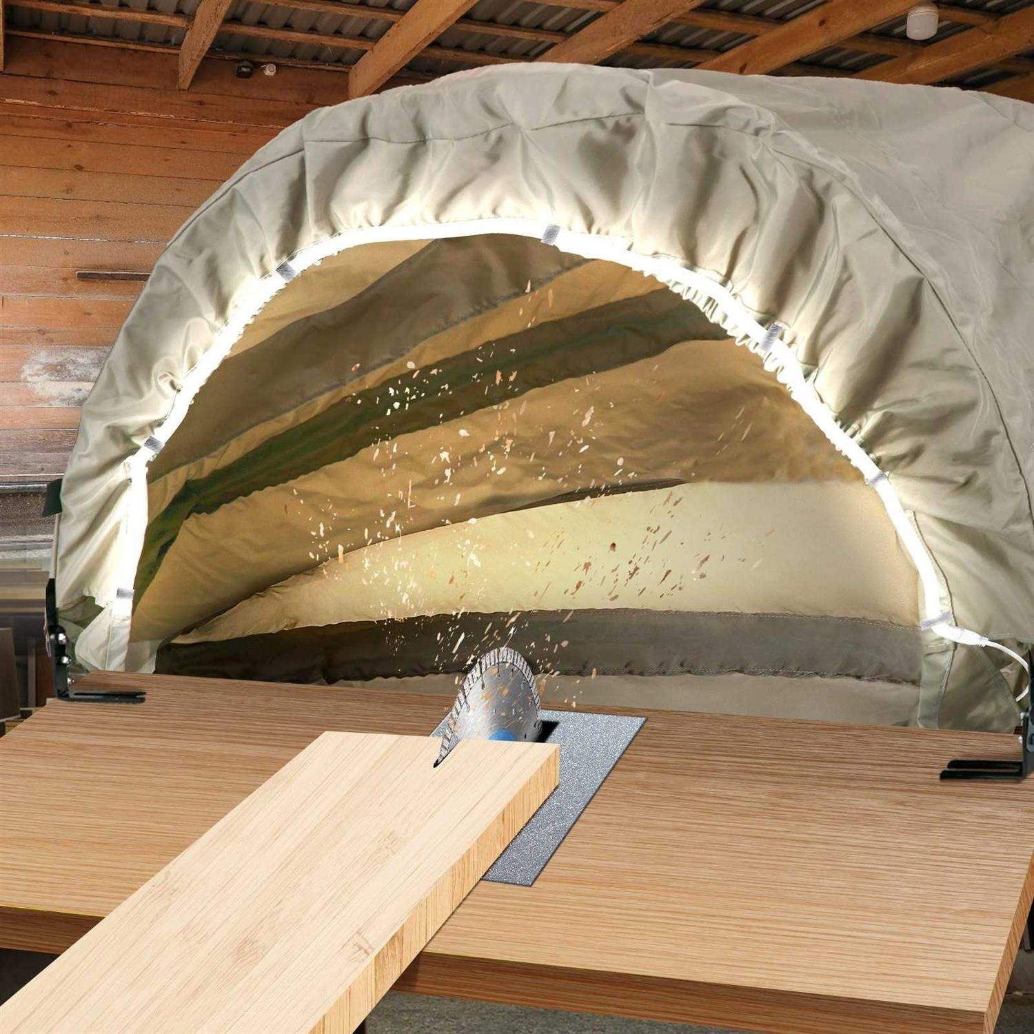 VEVOR Miter Saw Hood 5000-L Dust Solution For Miter Saws Chop Shop Dust Collection - Image 4