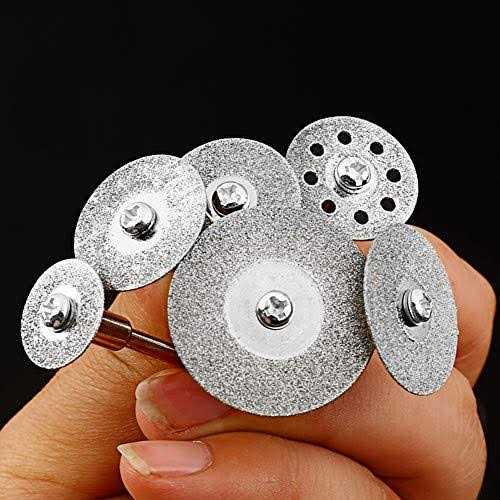 Oudtinx Diamond Cutting Wheel 10PCS 1/8 Diamond Cutting Discs Cut-off Wheel Blades Set Comepatible with Dremel Rotary Tool - Image 2