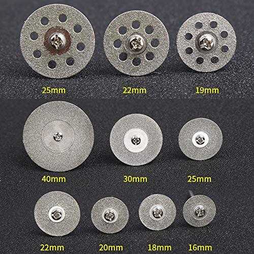 Oudtinx Diamond Cutting Wheel 10PCS 1/8 Diamond Cutting Discs Cut-off Wheel Blades Set Comepatible with Dremel Rotary Tool - Image 5