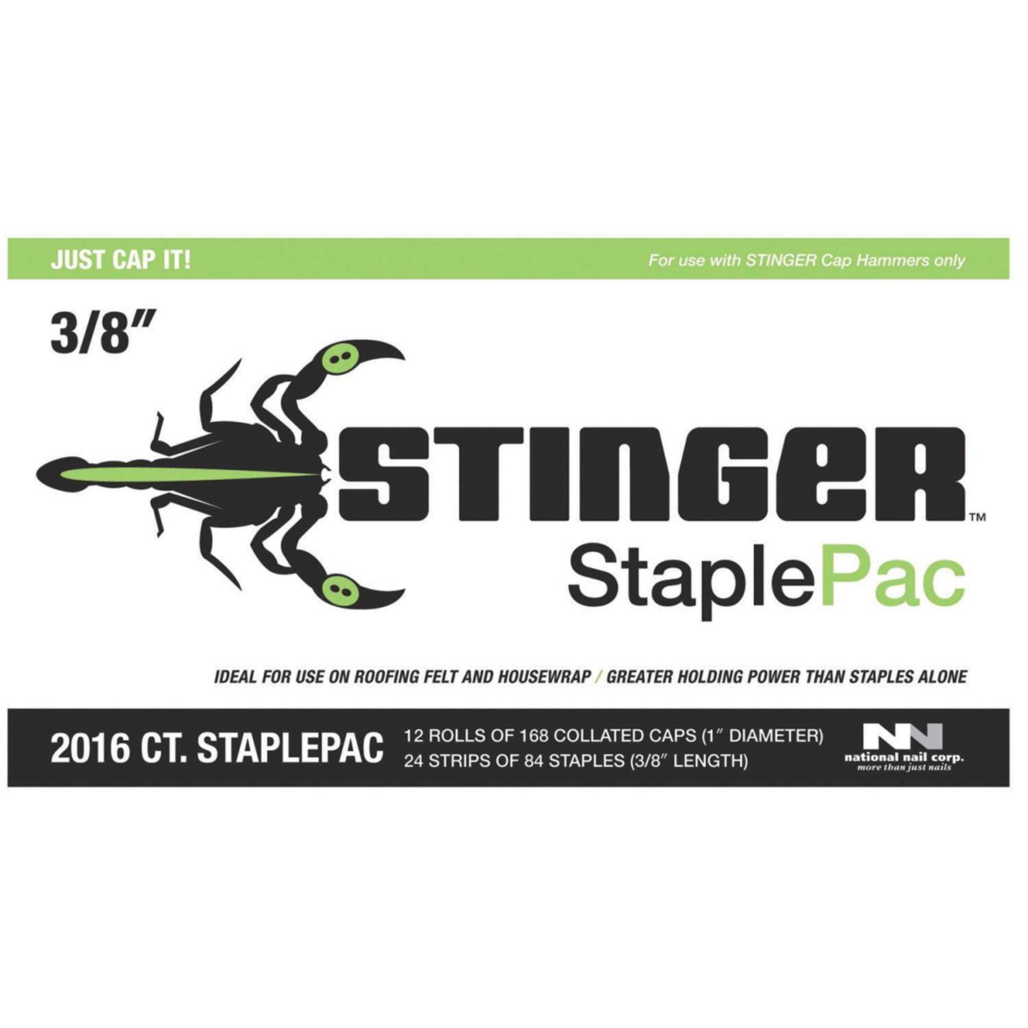 Stinger StaplePac 3/8 In. Caps & Staples - Image 4