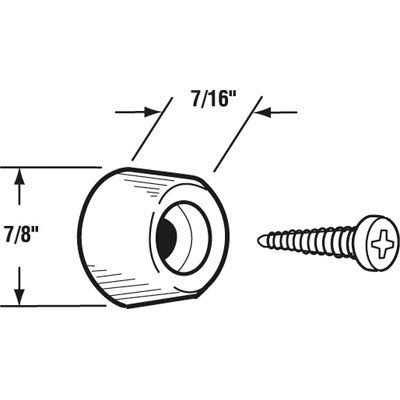 Prime-Line Wardrobe Door Bumper N 6658 - Image 3