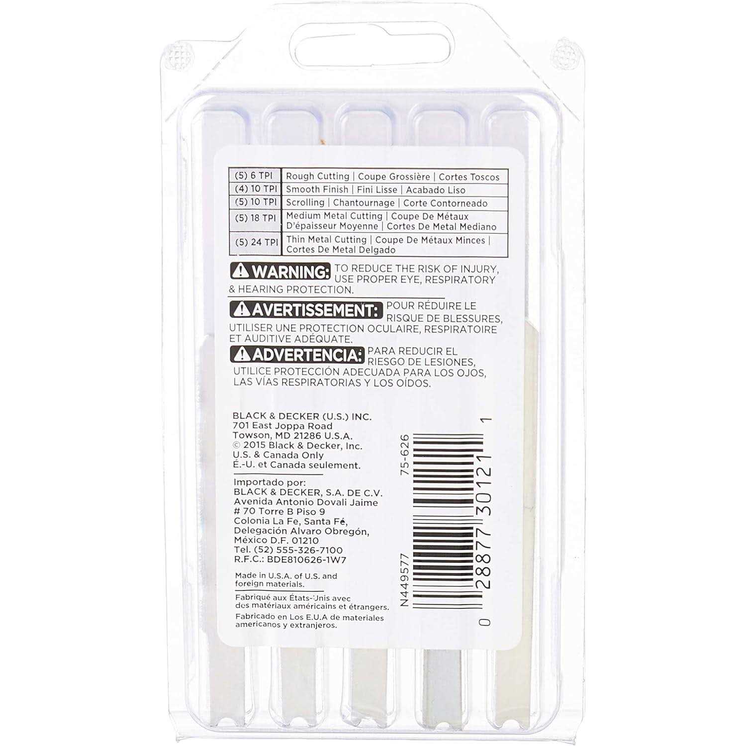 BLACK+DECKER Assorted Jig Saw Blade Set - Image 3